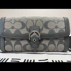 Coach Gray Tri Fold Wallet